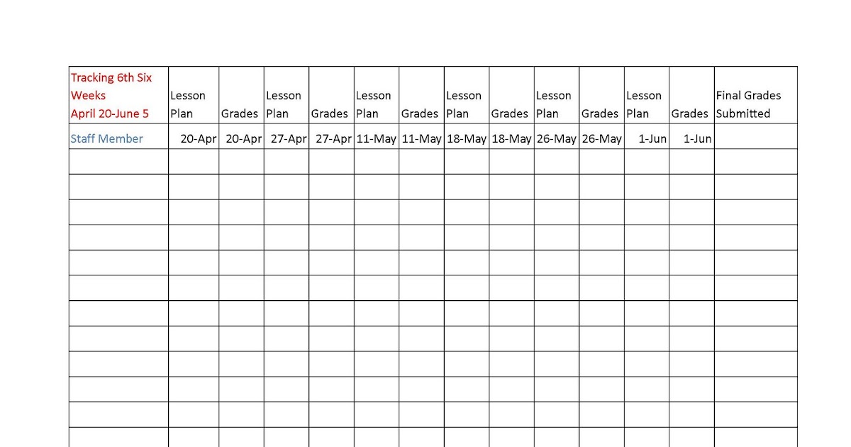 opening communication lines faculty accountability tracking sheet excel